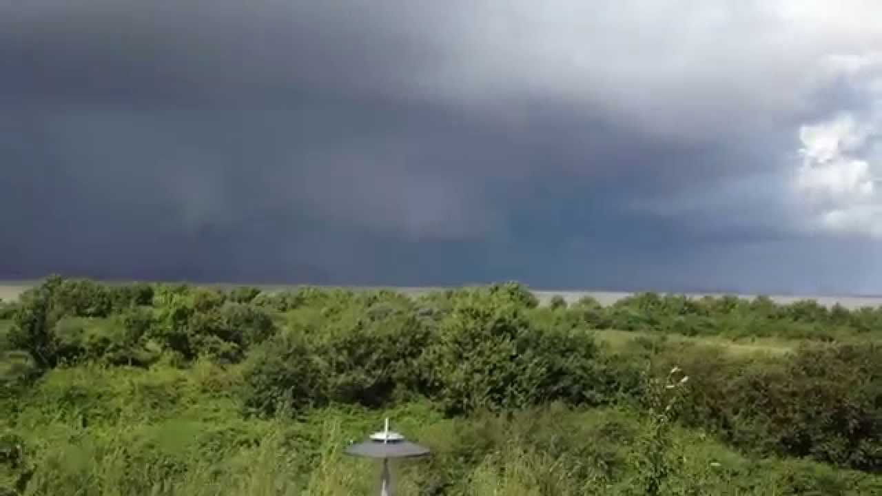 Thundery weather over the Severn estuary YouTube