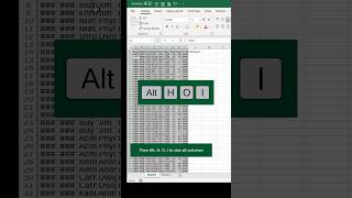Quickly Resize Columns and Rows in Excel