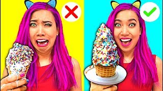 Weird Funny Smart Food Hacks That Everyone Should Know! (CC Available)