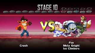 Smash Bros Crusade 0.9.4a - Crash Classic Very Hard No Deaths!