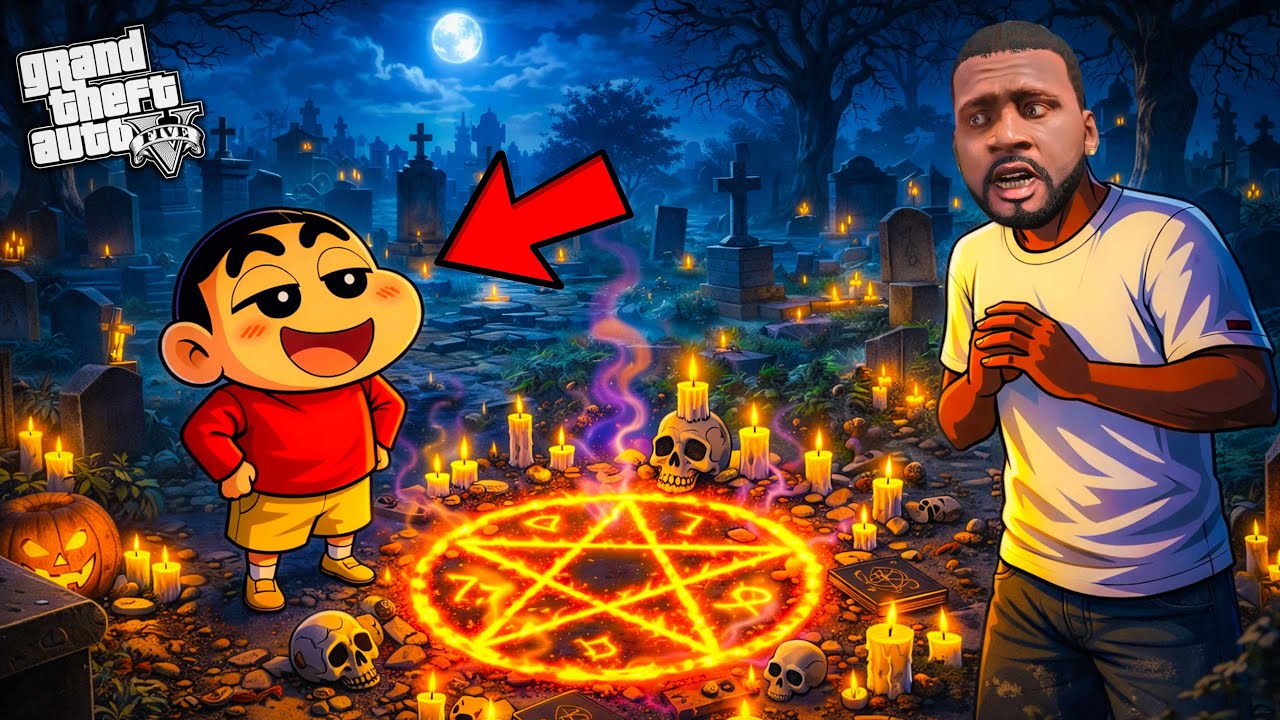 GTA 5 Telugu: Shinchan vs Evil Granny Ghost – A Deadly Chase! in Roblox