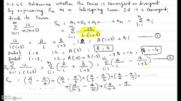 Telescoping series - 11.2.45
