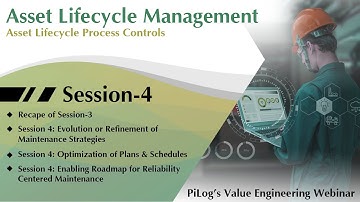 PiLog Value Engineering Webinar Series  Optimization Of Asset Lifecycle Management - Session 4