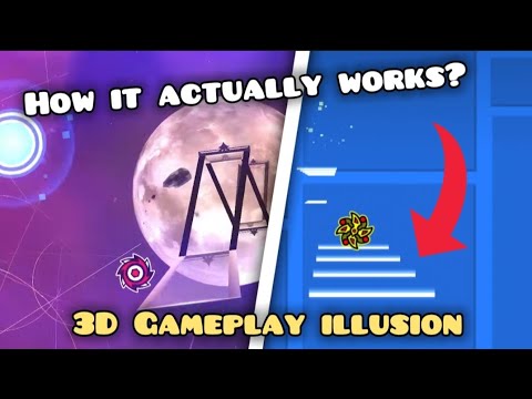 How Aperture 3D Gameplay part works in GD | Geometry Dash Editor Tutorial