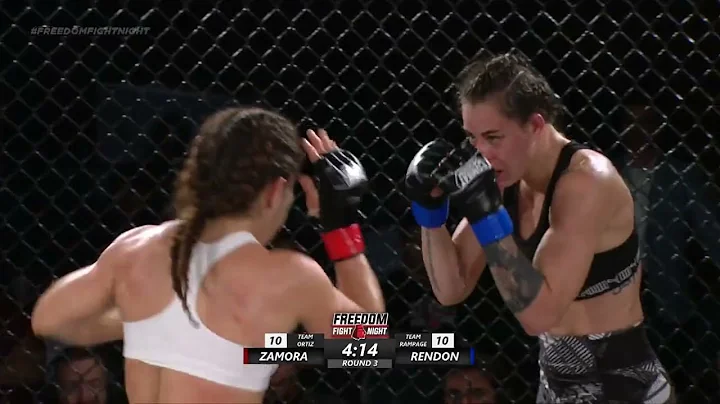 AMAZING Female Fight -  Montserrat Rendon vs. Claudia Zamora - Freedom Fight Night 1 (Full Fight)
