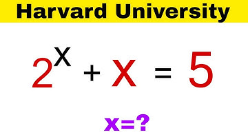 Harvard University Entrance Exam Question | A Nice Exponential Harvard Math Problem 🤔
