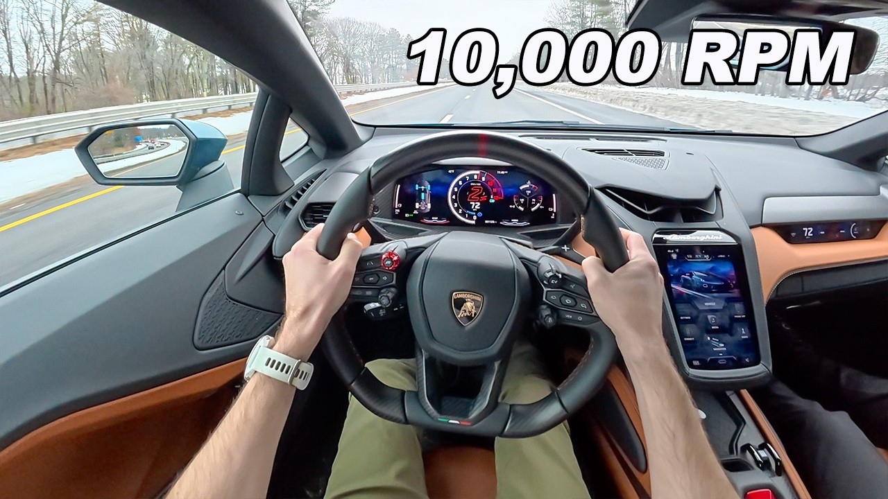 2026 Lamborghini Temerario - 10,000RPM on Blizzaks (POV Drive)