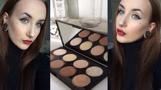 Makeup Revolution Powder Contour Kit - How To, Swatch, Demo, Review! Amber Lea