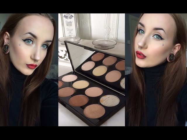 Makeup Revolution Powder Contour Kit - How To, Swatch, Demo, Review! Amber  Lea 