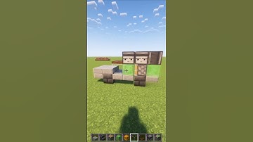 Minecraft Piston-Powered Moving Car Build #shorts