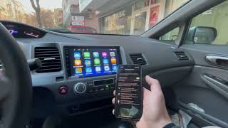 Honda Civic FD6(2007-2012) Android Multimedya Uygulaması(Sesli Komut-CarPlay) HİTECH MUSİC ANKARA