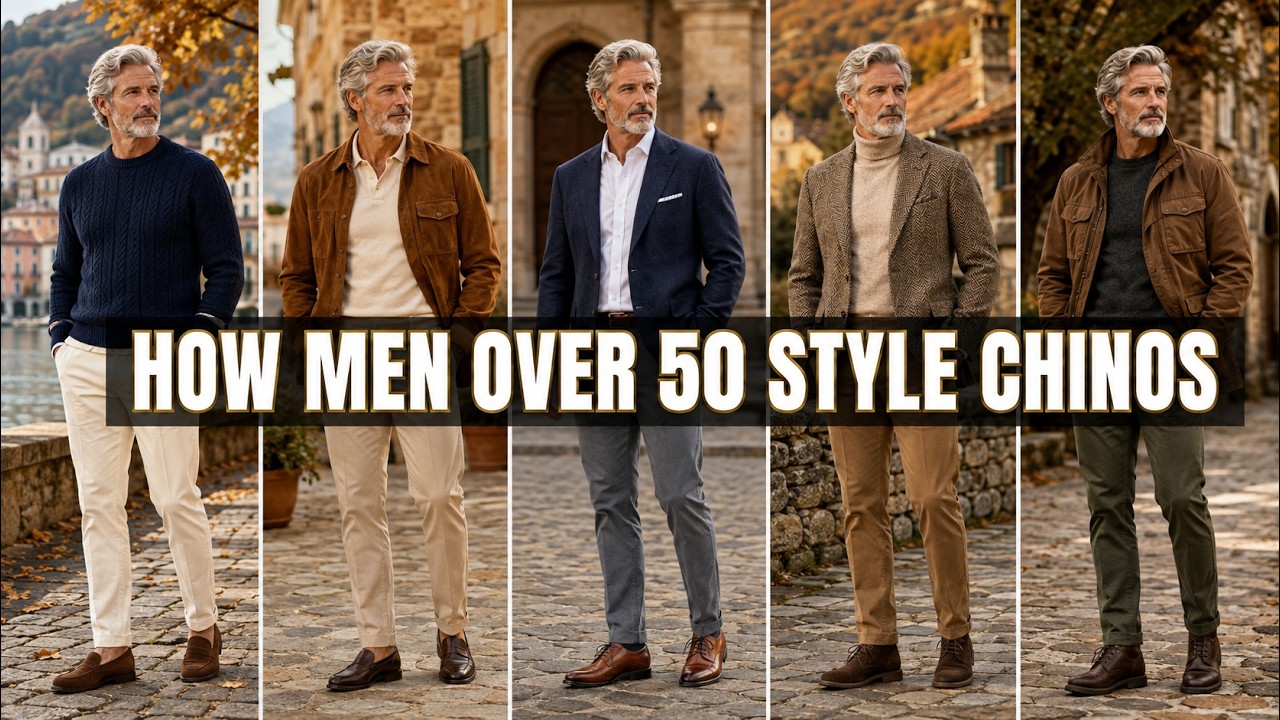 5 Autumn Chino Outfits Every Man Over 50 Needs | Quiet Luxury
