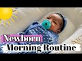 NEWBORN BABY MORNING ROUTINE | 4 WEEKS OLD