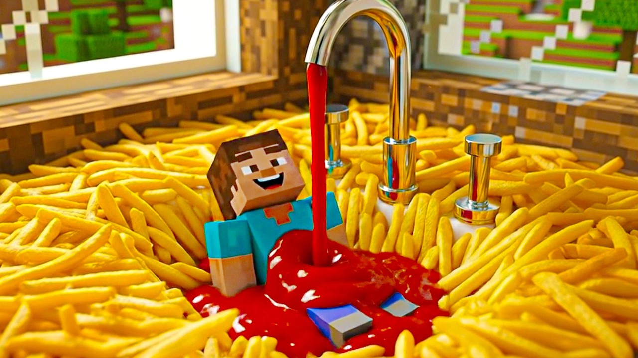 10 Minutes Satisfying with Minecraft Sink and Bathroom Simulators  | ZenBlock Craft