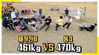 Fat 4, 470kg vs. Staff 8, 461kg, Who'll Climb up the Hill?