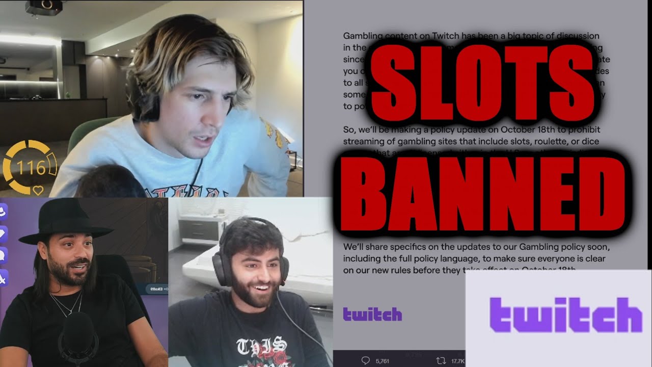 TWITCH BANNING SLOTS REACTIONS (XQC, ROSHSTEIN, YASSUO)