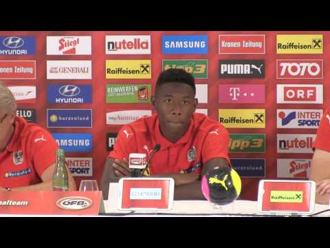 Pressekonferenz des ÖFB vor dem Abflug zum WM-Quali-Spiel in Georgien