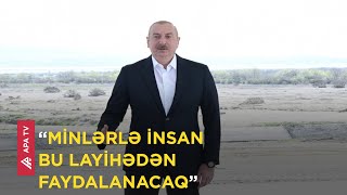 Prezident İlham Əliyev: “Hacıqabul gölü də 10 ildən çoxdur ki, tamamilə quruyub” - APA TV