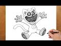 How to Draw CatNap Step by Step | Easy Poppy Playtime Drawing