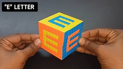 HOW TO WRITE ✍️ " E " LETTER ON 7X7 RUBIK