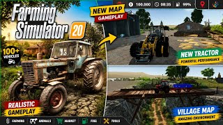 FS20 NEW MAP! Tractor Gameplay on Amazing Village Roads 🌾 | Farming Simulator 20 screenshot 4