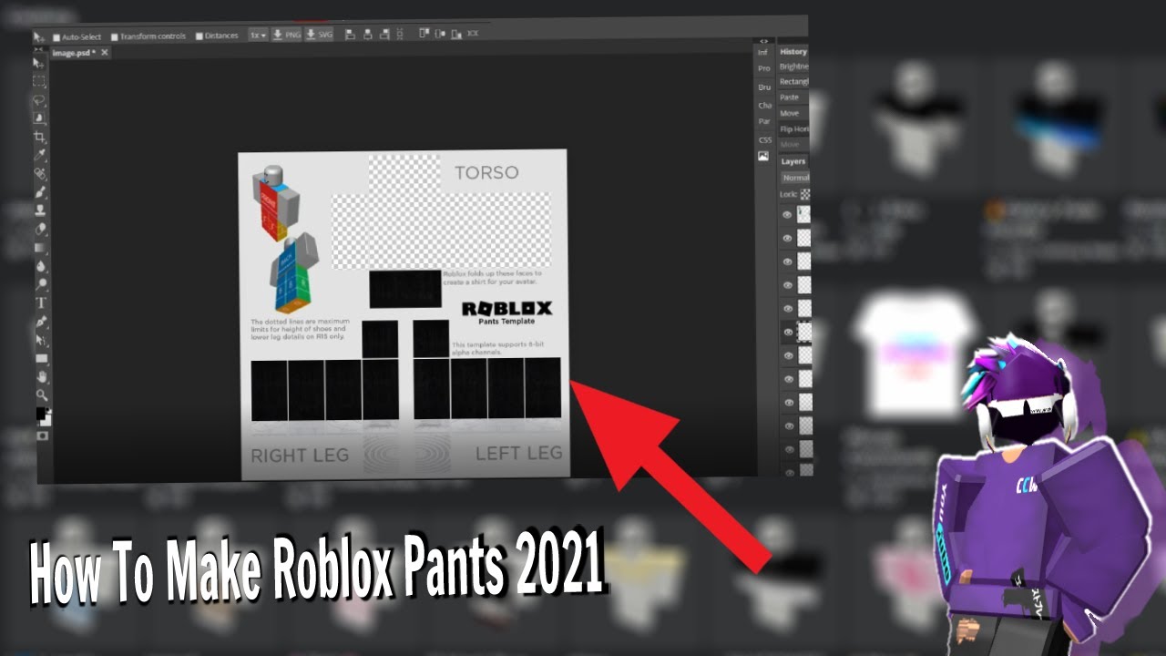 How to make pants in ROBLOX 2023 easy 