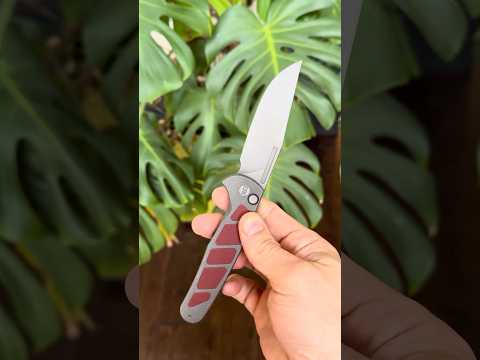 LTK Rezult Lee Atherton 20CV Button Lock Titanium Red G10 Folding We Knife Co Luv Them Knives 