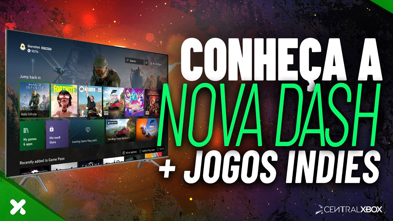 CONHECA a NOVA DASHBOARD do XBOX + JOGOS INDIES em EVENTO DO XBOX