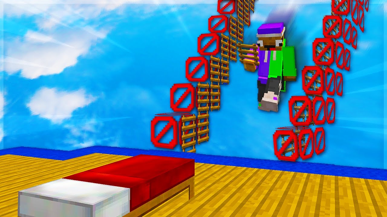 The INVISIBLE Ladder Staircase in Bedwars