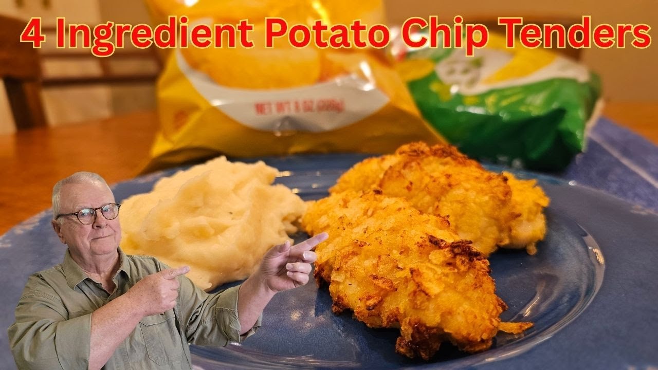 Курица в панировке из измельченных картофельных чипсов | Хрустящий рецепт