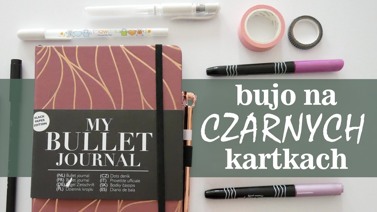 CZARNY ZESZYT DO BULLET JOURNAL