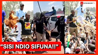 WATU WANAPENDA SIFUNA!! See how KAKAMEGA Residents GIFTED Sifuna Cows, Chairs, Hens, Money ETC