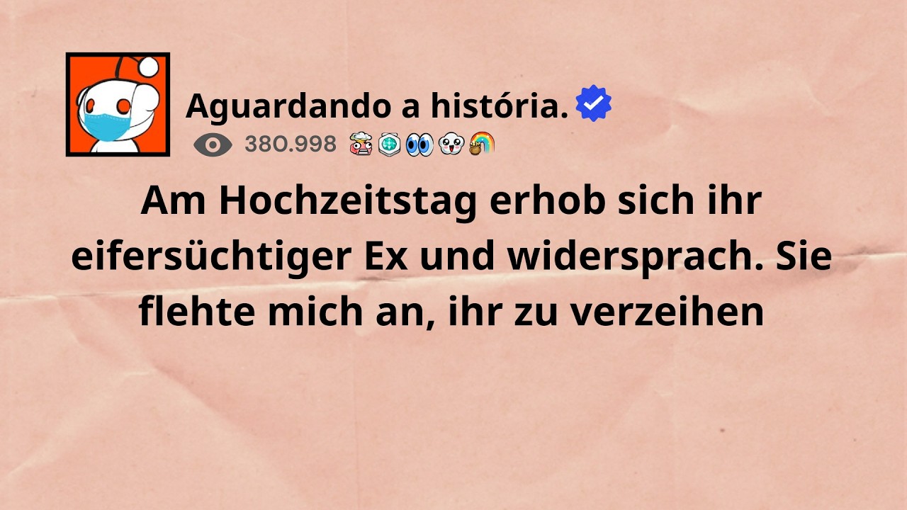 Am Hochzeitstag erhob sich ihr eifersüchtiger Ex und widersprach Sie flehte mich an ihr zu verzeihen