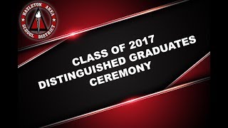 Hazleton Area High School Distinguished Graduate Ceremony 2017