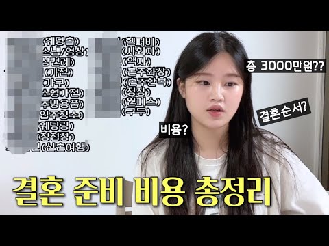 2023년 3000만원으로 현실 결혼준비 비용 총정리 결혼순서 비용 스드메 웨딩홀 예약 꿀팁 Feat 결혼식 준비하기 