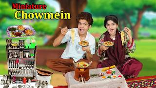 Miniature Veg Chowmein 🍜 | How to Prepare Masala Maggi Noodles + 2 Types of sauce🧑🍳| MoonVines