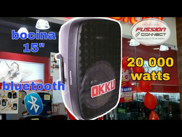 Bocina de 15 pulgadas con Bluetooth - YouTube