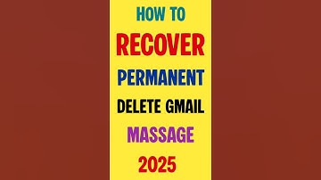 How To Recover Permanently Deleted Emails From Gmail | How To Recover Gmail Massage