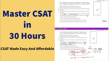 Raju has ₹ 9000 with him and he wants to buy a mobile handset; but he | CSAT 2019 | CSAT MANTRA