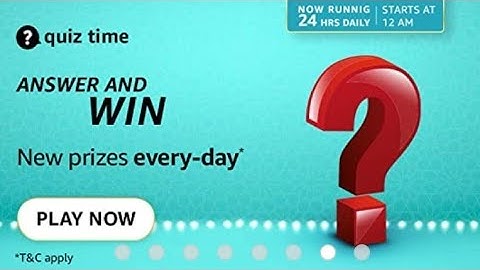 Amazon Daily Quiz Answers Today | 19 October 2021