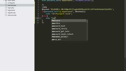 Tutorial password_hash dan password_verify - Bag 1
