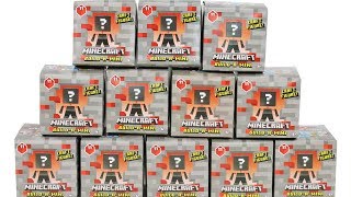 Minecraft Mini Figure Series 11 Redstone Build-a-Mini Blind Box Full Set Opening