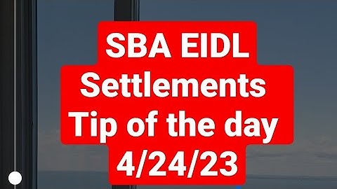 SBA EIDL Forgiveness Tip from a Seasoned SBA Expert #eidl #sba #eidlloan #eidlupdate #sbaeidl