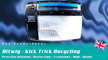 Bitwig - Kick Trick Recycling - Midi Audio Clipping Transients | english