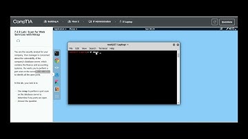 Testout | Network + | 7.2.8 Lab: Scan for Web Services with Nmap