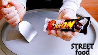 آكلات الشوارع حول العالم - ايس كريم على الصاج بشوكولاته ليون الاسد