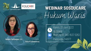 WEBINAR "HUKUM WARIS" OLEH NATALIA PANDIANGAN S.H. (SOSDUCARE - BINUM) screenshot 1