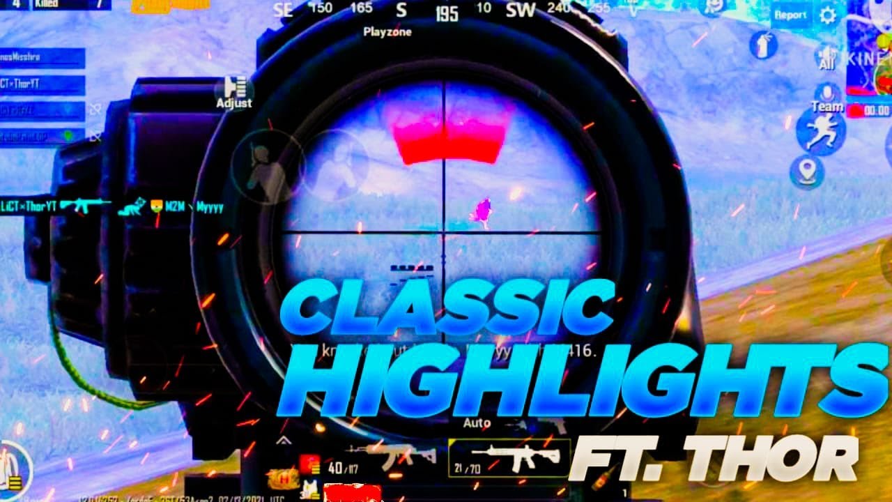PUBG MOBILE CLASSIC HIGHLIGHTS MONTAGE | THUMB PLAYER SKILLS | ILLICIT THOR