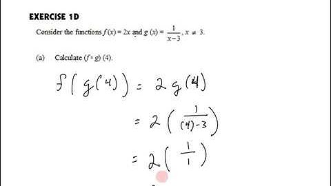 IB SL Math Topic 2 1 3 2 Composite Functions
