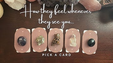 How they feel whenever they see you         pick a card      love tarot reading